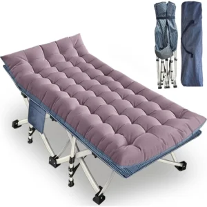 XXL Camping Cot with Mattress Oversize 32 Width