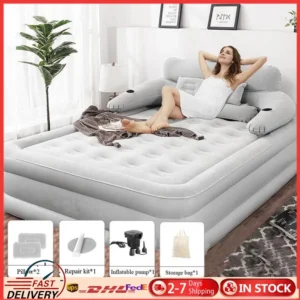 Queen Size Air Mattress Sofa Bed for Outdoor Indoor Inflatable