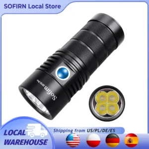 Pro 8000lm Powerful LED Flashlight USB C Rechargeable