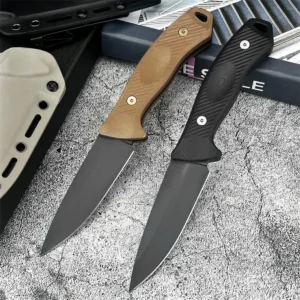 Outdoor Tactical Straight Knife High-hardness Fixed Blade